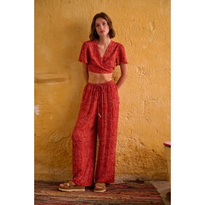 Funky Buddha Παντελόνα Γυναικεία (FBL011-101-02-SPICE-BROWN)
