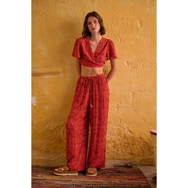 Funky Buddha Παντελόνα Γυναικεία (FBL011-101-02-SPICE-BROWN)