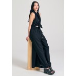 Funky Buddha The Essentials Πουκάμισο Αμάνικο Γυναικείο (FBL011-101-05-BLACK)
