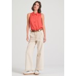 Funky Buddha The Essentials Πουκάμισο Αμάνικο Γυναικείο (FBL011-101-05-SUNSET-CORAL)