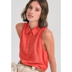 Funky Buddha The Essentials Πουκάμισο Αμάνικο Γυναικείο (FBL011-101-05-SUNSET-CORAL)