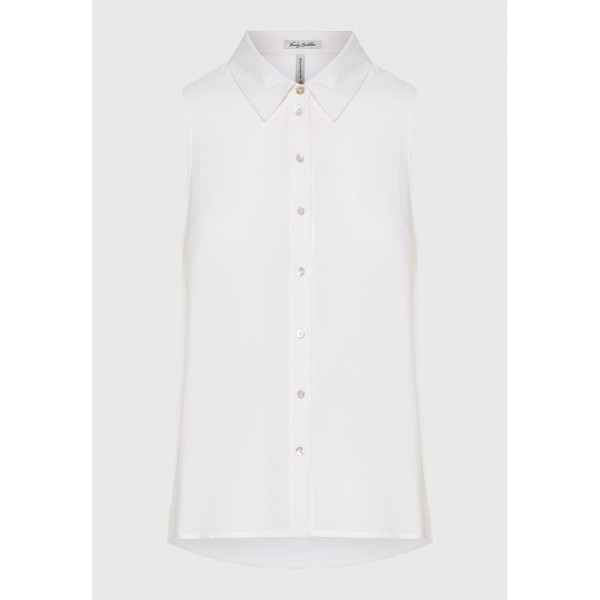 Funky Buddha The Essentials Πουκάμισο Αμάνικο Γυναικείο (FBL011-101-05-WHITE)