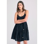 Funky Buddha Γυναικείο Μίνι Φόρεμα Μαύρο