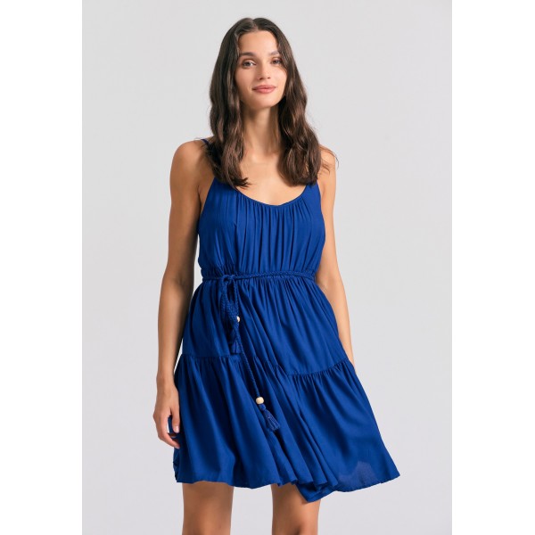 Funky Buddha Φόρεμα Mini Γυναικείο (FBL011-101-13-SKIPPER-BLUE)