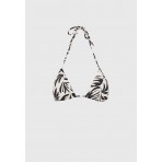 Funky Buddha Halter Neck Γυναικείο Μαγιό Bikini Top Εμπριμέ