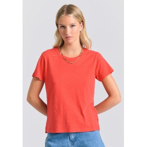 Funky Buddha The Essentials T-Shirt Γυναικείο (FBL011-102-04-TOMATO)