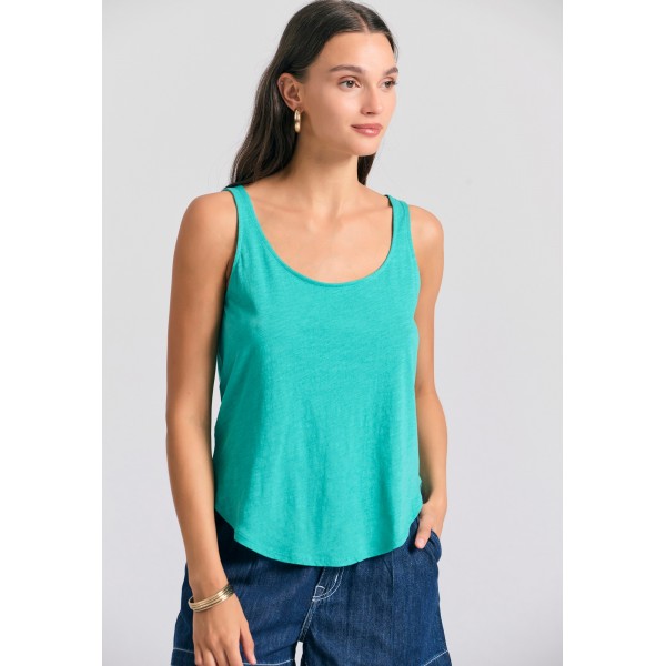 Funky Buddha Μπλούζα Αμάνικη Γυναικεία (FBL011-103-04-CARIBBEAN-GREEN)