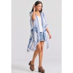 Funky Buddha Ethnic Look Κιμονό Γυναικείο (FBL011-103-10-WHITE)