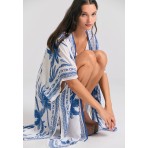 Funky Buddha Ethnic Look Κιμονό Γυναικείο (FBL011-103-10-WHITE)