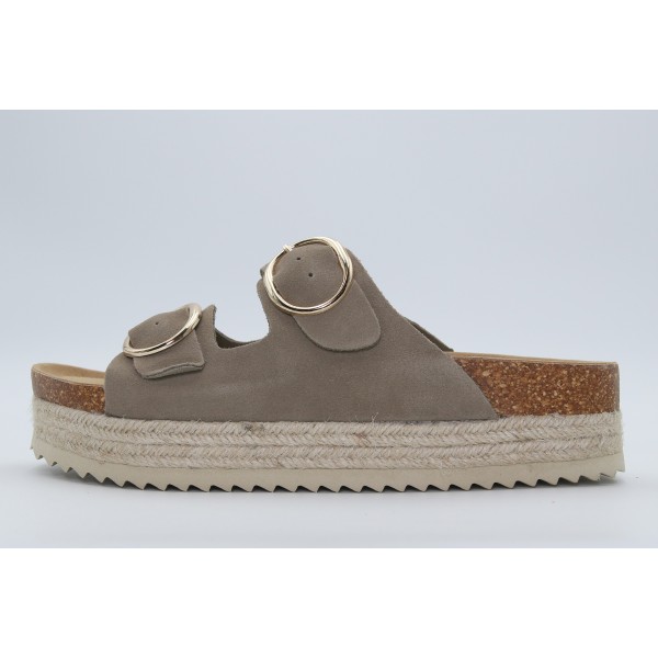 Funky Buddha Suede Σανδάλια (FBL011-104-08-BEIGE)