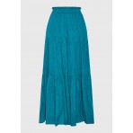 Funky Buddha Relaxed Fit Φούστα Maxi Γυναικεία (FBL011-104-14-PEACOCK)