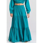 Funky Buddha Relaxed Fit Φούστα Maxi Γυναικεία (FBL011-104-14-PEACOCK)