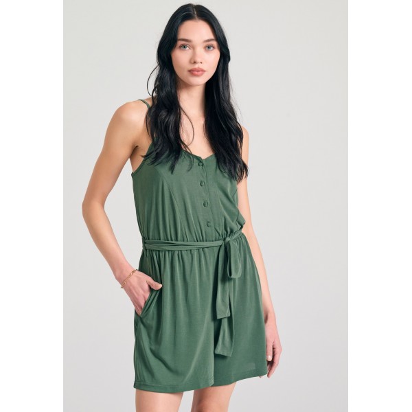 Funky Buddha Ολόσωμο Σορτς Γυναικείο (FBL011-106-12-FOREST-GREEN)