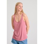 Funky Buddha Μπλούζα Αμάνικη Γυναικεία (FBL011-107-04-PINK)