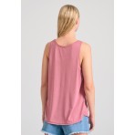 Funky Buddha Μπλούζα Αμάνικη Γυναικεία (FBL011-107-04-PINK)