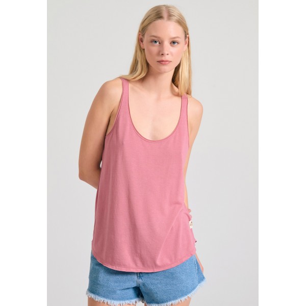 Funky Buddha Μπλούζα Αμάνικη Γυναικεία (FBL011-107-04-PINK)