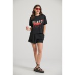 Funky Buddha Γυναικείο Casual Σορτς Μαύρο
