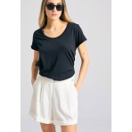 Funky Buddha Γυναικείο Casual Σορτς Εκρού