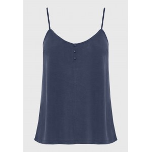 Funky Buddha Μπλούζα Αμάνικη Γυναικεία (FBL011-109-17-INDIGO)