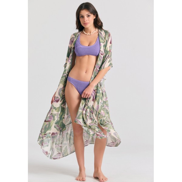 Funky Buddha Κιμονό Γυναικείο (FBL011-110-10-SAGE-GREEN)