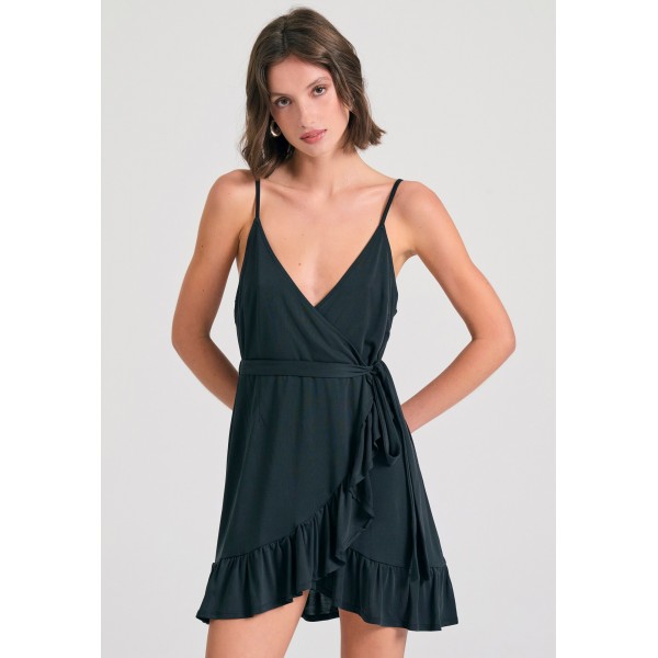 Funky Buddha Φόρεμα Mini Γυναικείο (FBL011-111-13-BLACK)