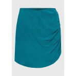Funky Buddha Linen Blend Skort Φούστα Mini Γυναικεία (FBL011-112-03-PEACOCK)