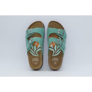 Funky Buddha Suede Σανδάλια (FBL011-112-08-CARIBBEAN-GREEN)