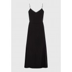 Funky Buddha Lyocell Φόρεμα Midi Γυναικείο (FBL011-116-13-BLACK)
