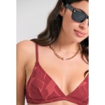 Funky Buddha Μαγιό Bikini Top Γυναικείο (FBL011-117-16T-EARTH-RED)