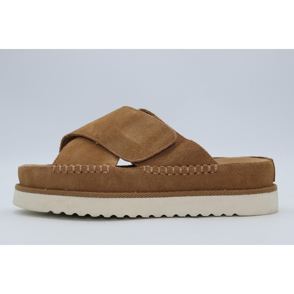 Funky Buddha Suede Σανδάλια (FBL011-118-08-CAMEL)