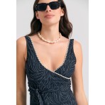 Funky Buddha Μαγιό Ολόσωμο Γυναικείο (FBL011-118-16-BLACK)