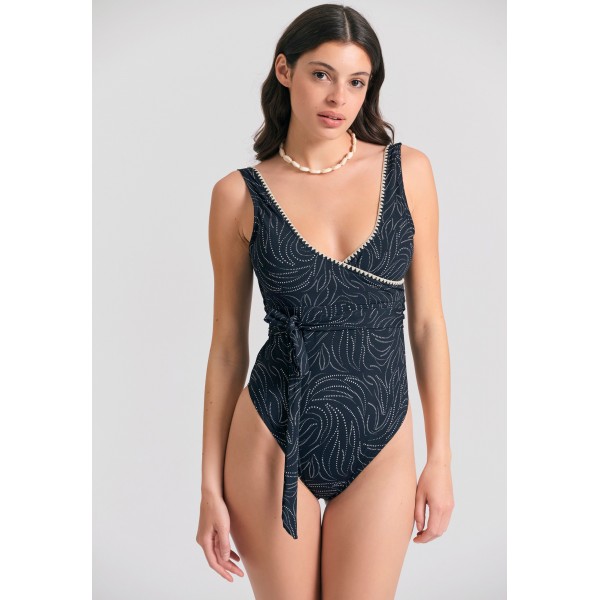 Funky Buddha Μαγιό Ολόσωμο Γυναικείο (FBL011-118-16-BLACK)