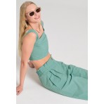 Funky Buddha Παντελόνι Casual Γυναικείο (FBL011-125-02-JADE)