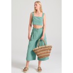 Funky Buddha Παντελόνι Casual Γυναικείο (FBL011-125-02-JADE)