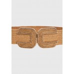 Funky Buddha Ζώνη Casual (FBL011-125-10-BEIGE)
