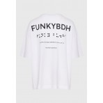 Funky Buddha Γυναικείο Κοντομάνικο T-Shirt Λευκό