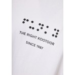 Funky Buddha Γυναικείο Κοντομάνικο T-Shirt Λευκό