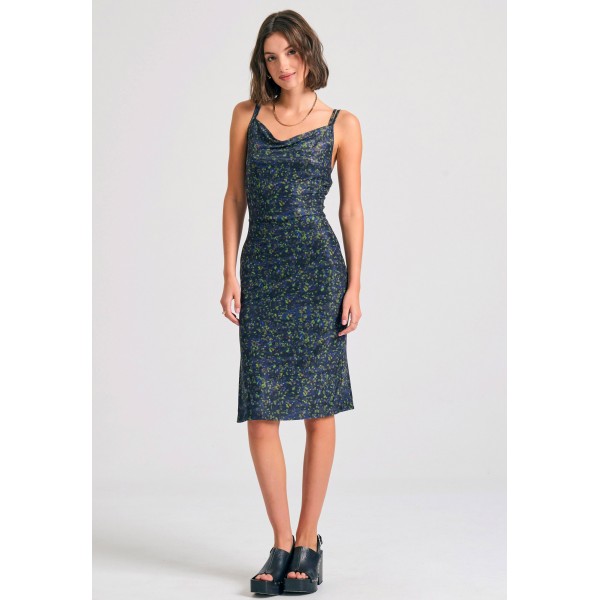 Funky Buddha Φόρεμα Midi Γυναικείο (FBL011-127-13-MULTI)