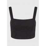 Funky Buddha Crop Top Αμάνικο Γυναικείο (FBL011-127-17-BLACK)