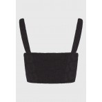 Funky Buddha Crop Top Αμάνικο Γυναικείο (FBL011-127-17-BLACK)