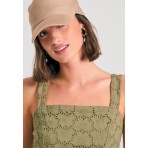 Funky Buddha Crop Top Αμάνικο Γυναικείο (FBL011-127-17-OREGANO)