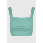 Funky Buddha Crop Top Αμάνικο Γυναικείο (FBL011-128-17-JADE)