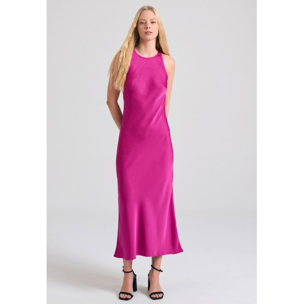 Funky Buddha Φόρεμα Midi Γυναικείο (FBL011-133-13-ORCHID)