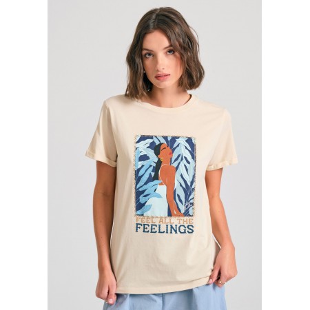 Funky Buddha Loose Fit T-Shirt Γυναικείο 
