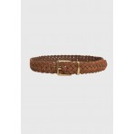 Funky Buddha Ζώνη Casual (FBL011-140-10-BROWN)
