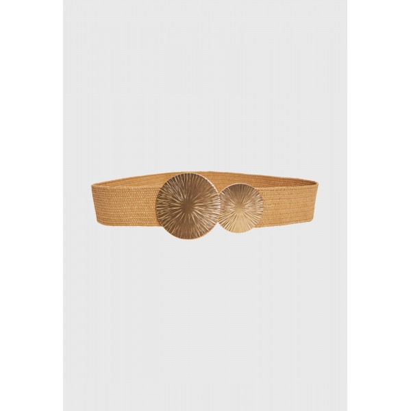 Funky Buddha Ζώνη Casual (FBL011-142-10-BEIGE)