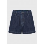 Funky Buddha Lyocell Blend Σορτς Τζιν Γυναικείο (FBL011-161-03-DK-BLUE)