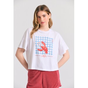 Funky Buddha T-Shirt Γυναικείο (FBL011-161-04-WHITE)