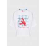 Funky Buddha Γυναικείο Κοντομάνικο T-Shirt Λευκό