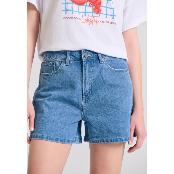 Funky Buddha Σορτς Τζιν Γυναικείο (FBL011-163-03-LT-BLUE)
